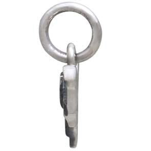 Sterling Silver Mini Bat Charm 12x12mm