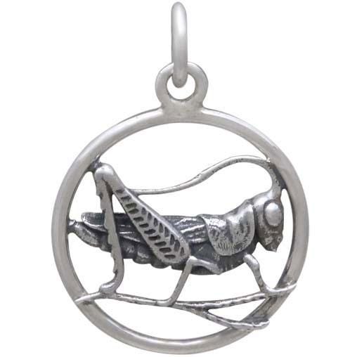 Sterling Silver Lucky Cricket Charm 22x15mmSwallow Charm