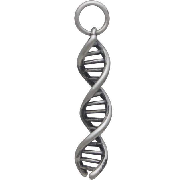 Sterling Silver DNA Charm 26x5mm
