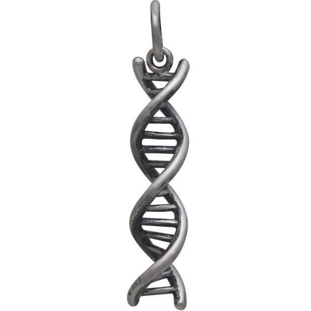Sterling Silver DNA Charm 26x5mm