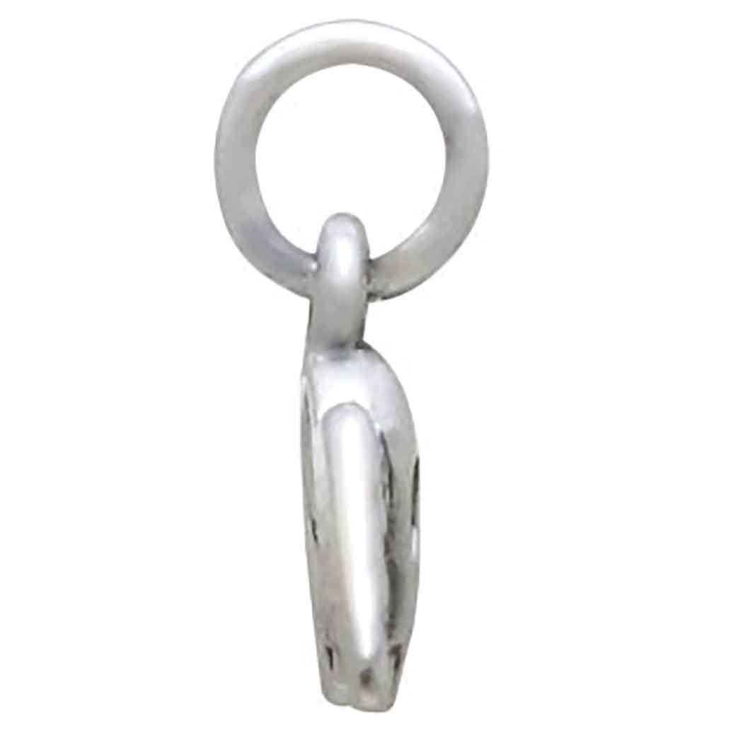 Sterling Silver Mini Winged Skull Charm 12x17mm