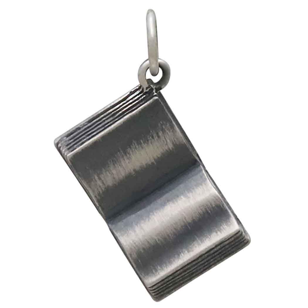 Sterling Silver Open Book Charm 23x13mm