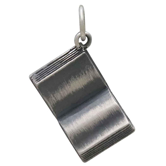 Sterling Silver Open Book Charm 23x13mm
