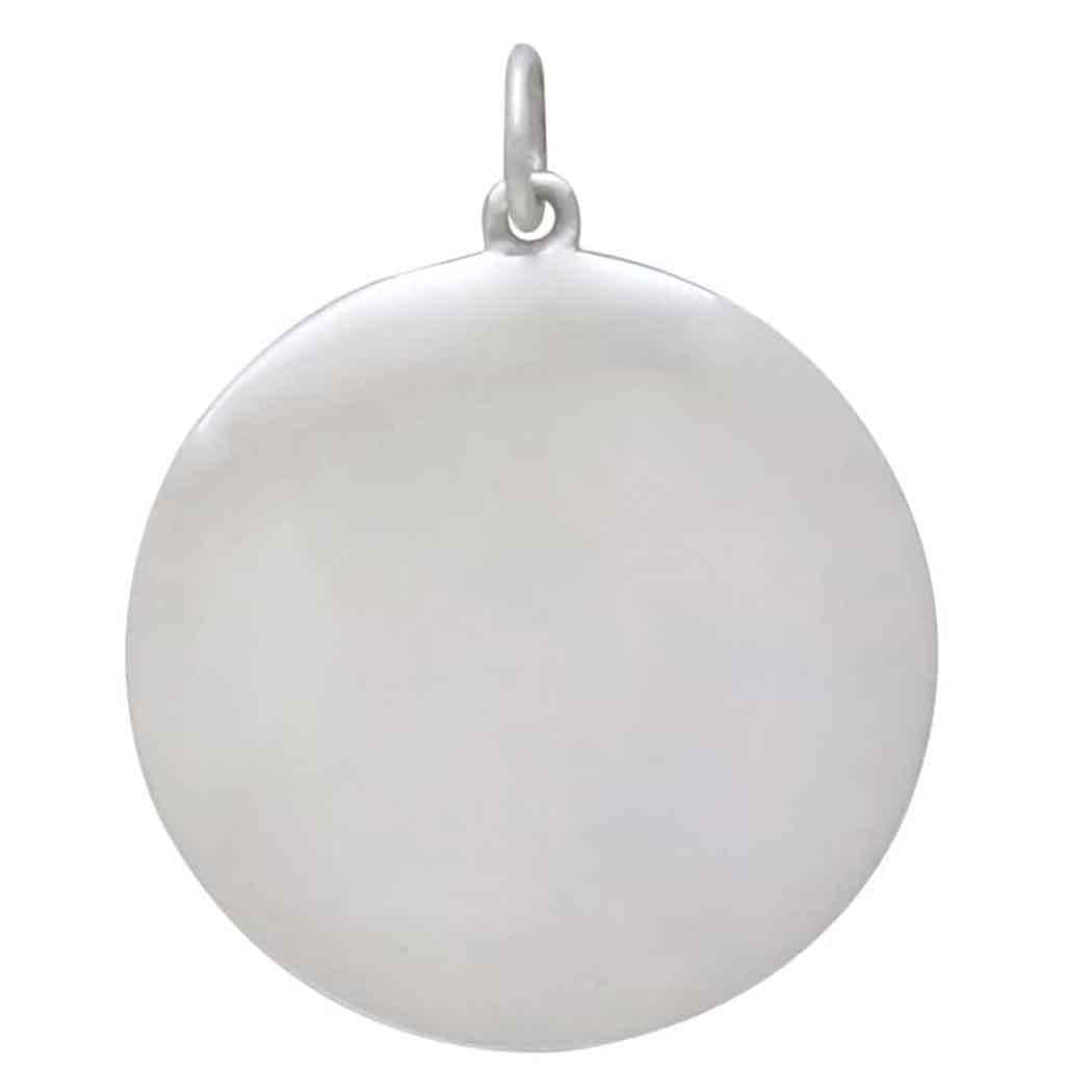 Sterling Silver Volcano Charm with Bronze Lava