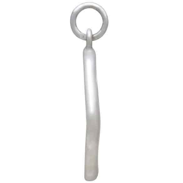 Sterling Silver Mountain Wax Seal Charm 23x19mm