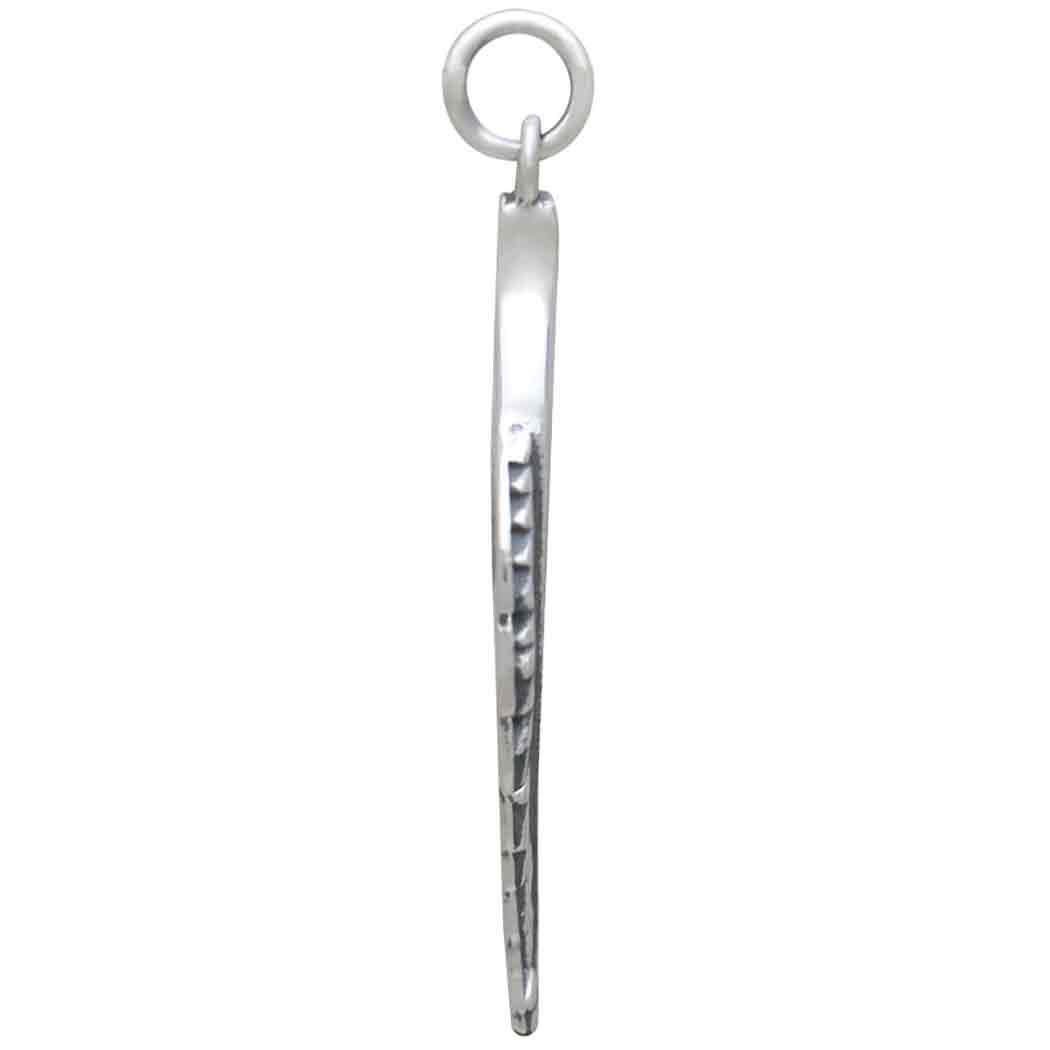 Sterling Silver Fern Pendant 34x14mm