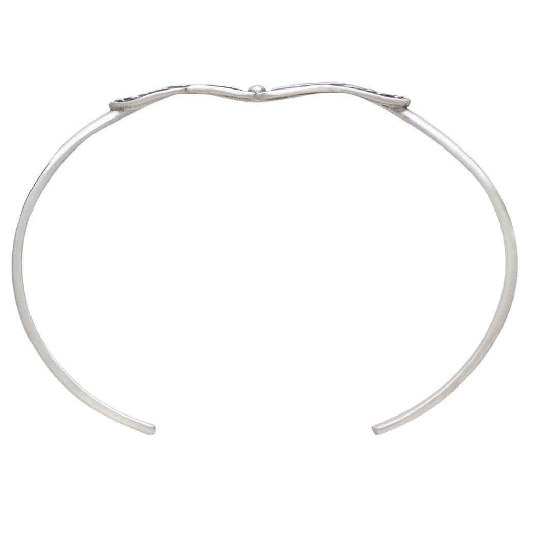 Sterling Silver Monarch Butterfly Cuff Bracelet