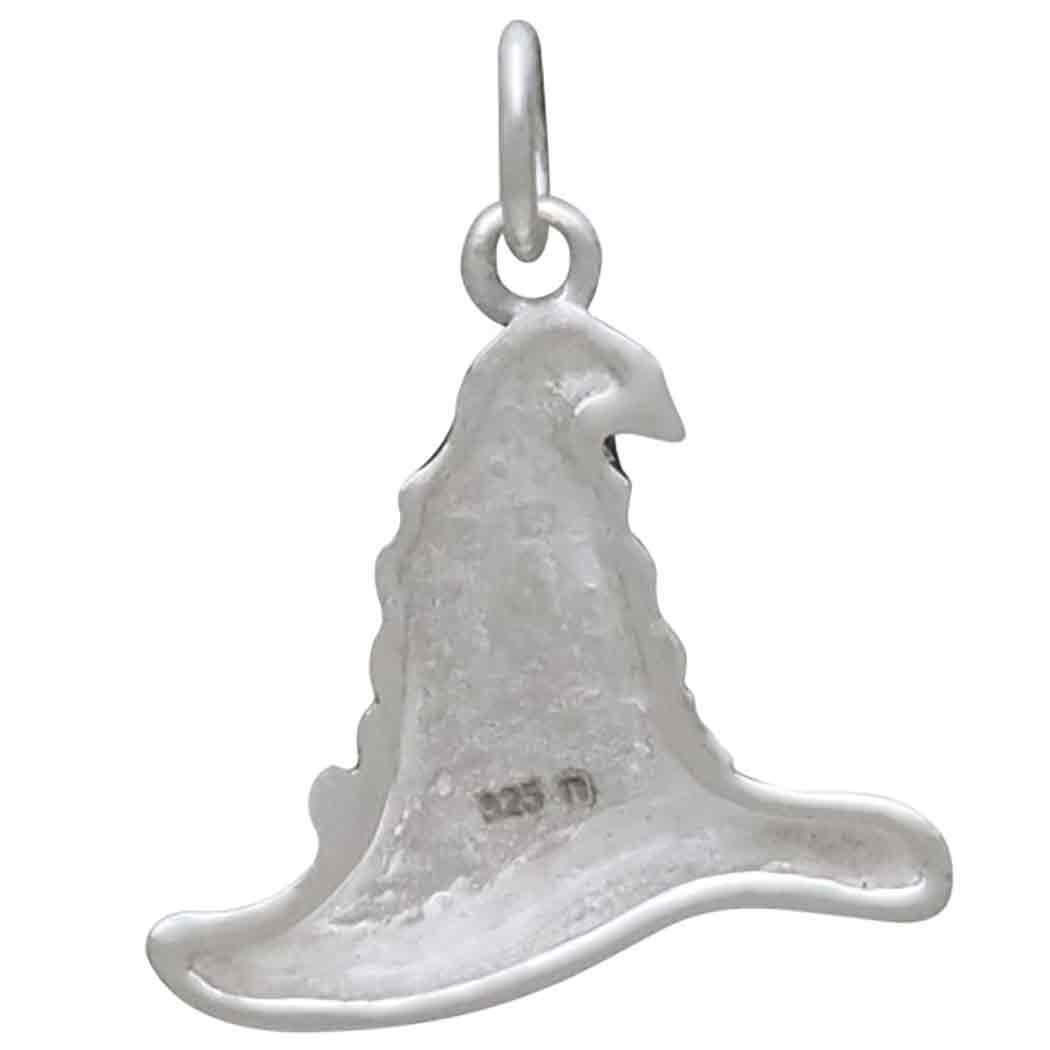 Sterling Silver Witch Hat Charm 21x17mm