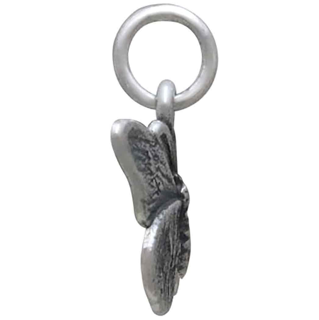 Sterling Silver Monarch Butterfly Charm 14x13mm