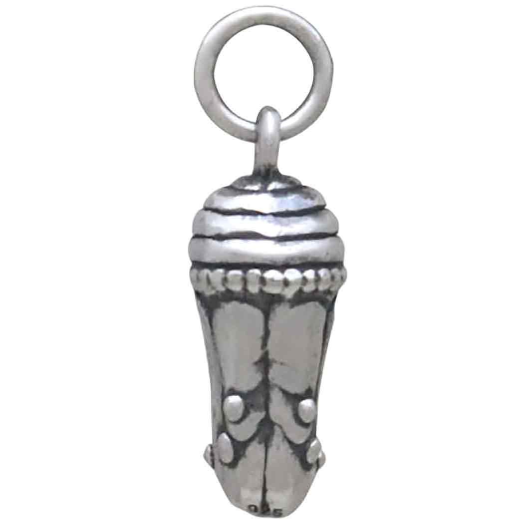 Sterling Silver Chrysalis Charm 18x6mm
