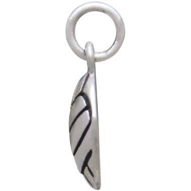Sterling Silver Volleyball Charm: Team Sports Jewelry (16x10mm)