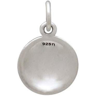 Sterling Silver Volleyball Charm: Team Sports Jewelry (16x10mm)