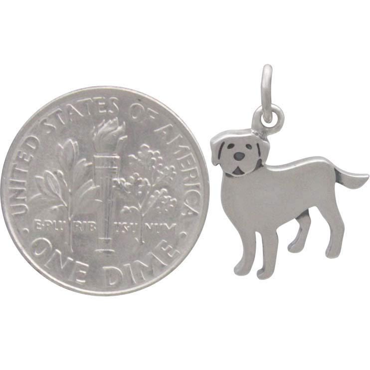 Sterling Silver Labrador Dog Charm