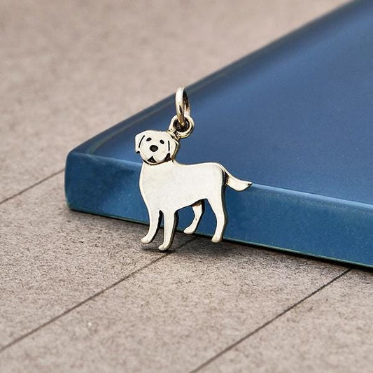 Sterling Silver Labrador Dog Charm