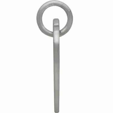 Sterling Silver Heartbeat Charm - Heart Charm 16x14mm