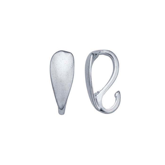 Sterling Silver Teardrop Bail with Hidden Loop