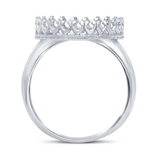 Sterling Silver  Round Gallery Wire Bezel Ring Mounting,