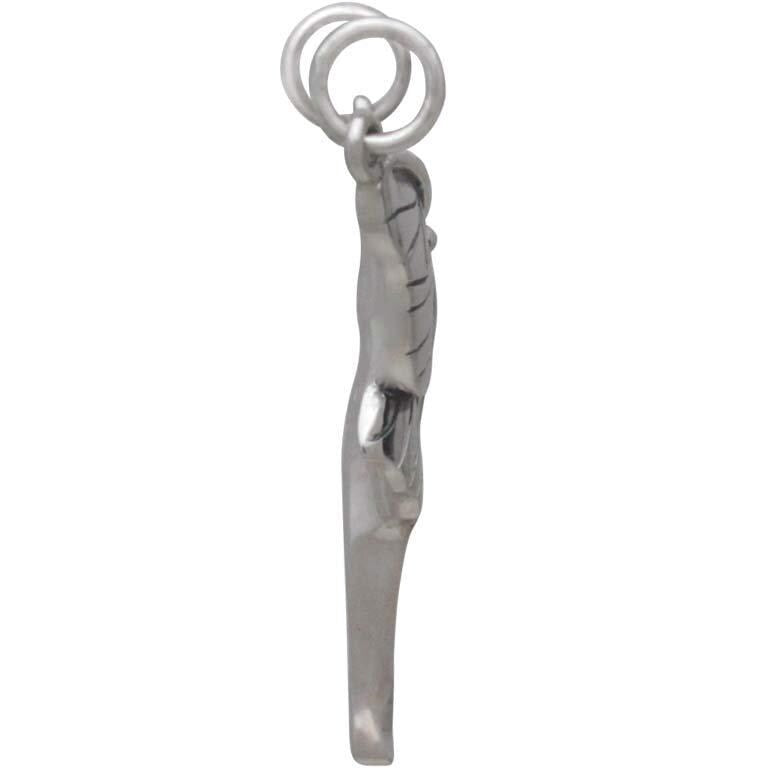 Sterling Silver Luna Moth Pendant Festoon 26x30mm