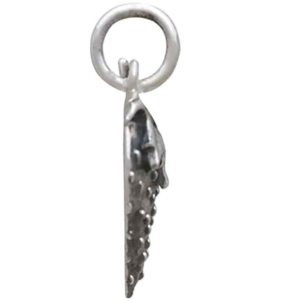 Sterling Silver Strawberry Charm 17x9mm