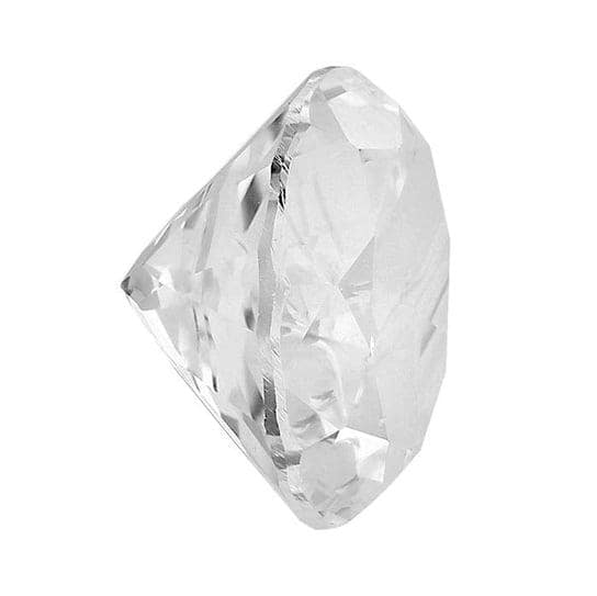White Topaz  Round Faceted Gemstone