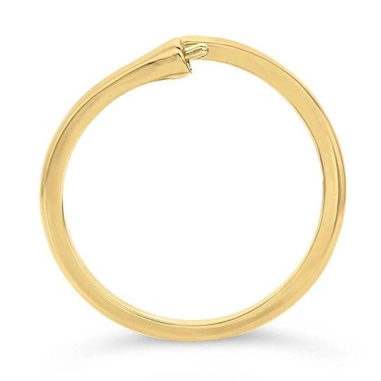 14K Yellow Gold Bypass Pearl Ring Mounting, 3 sizes available