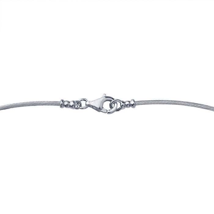 Sterling Silver 1.25mm Cable Neck Wire in 16 or 18 inch