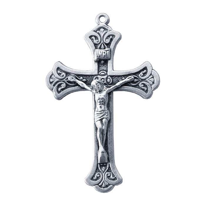 Sterling Silver Crucifix Pendant, two sizes available
