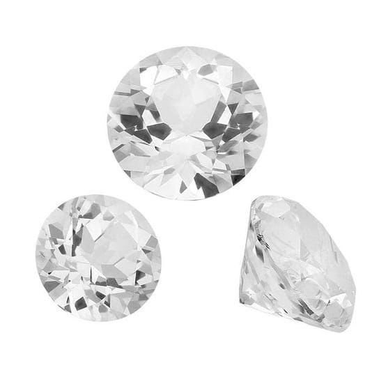 White Topaz  Round Faceted Gemstone