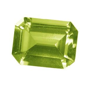 6x4 mm Octagon Faceted Peridot  AA Grade