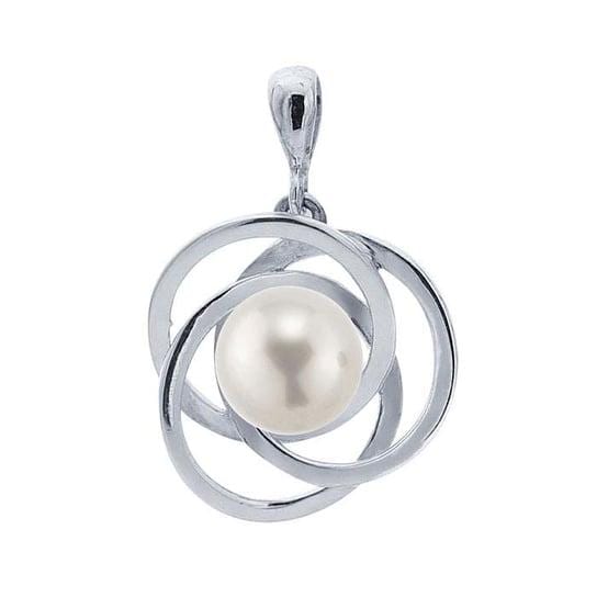Sterling Silver Love-Knot Pearl Pendant Mounting