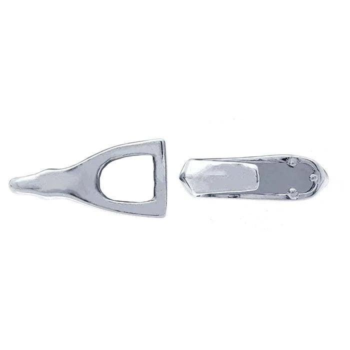 Sterling Silver Fancy Hook & Eye Clasp