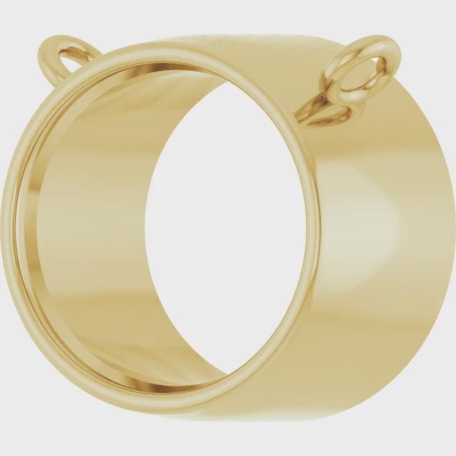 Oval Bezel-Set Necklace Center