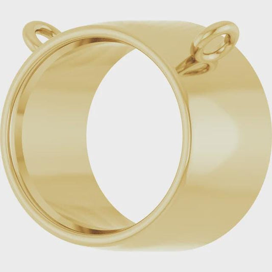Oval Bezel-Set Necklace Center