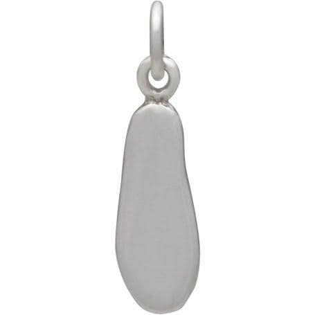 Sterling Silver Ballet Shoe Charm - Sports Charm  19x5mm