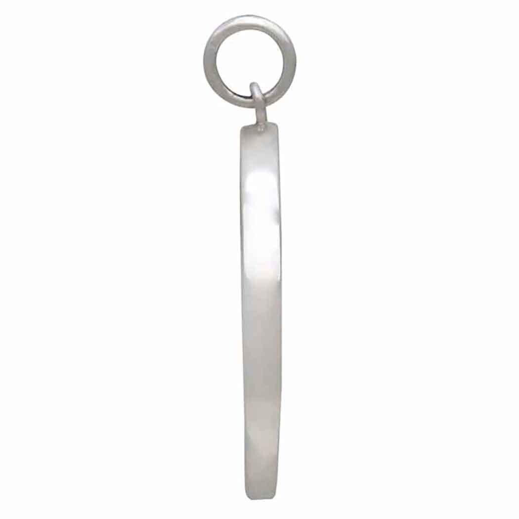 Sterling Silver Mixed Metal Sunray Pendant 25x20mm