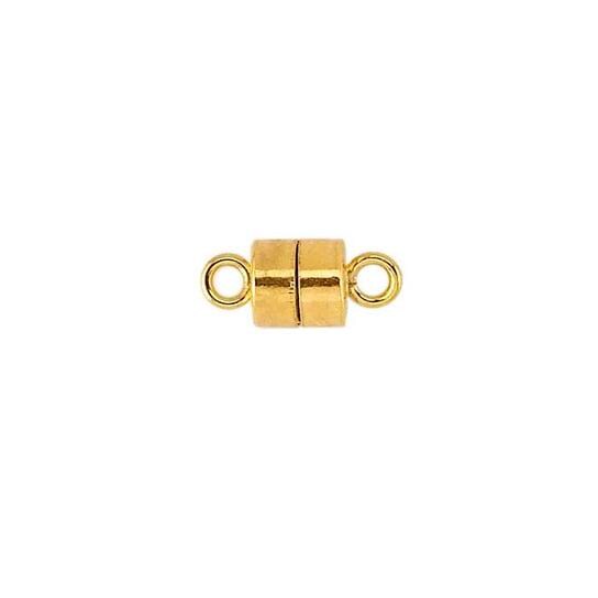 Barrel Magnetic Clasp in Sterling Silver, Gold-filled, or 14k Gold