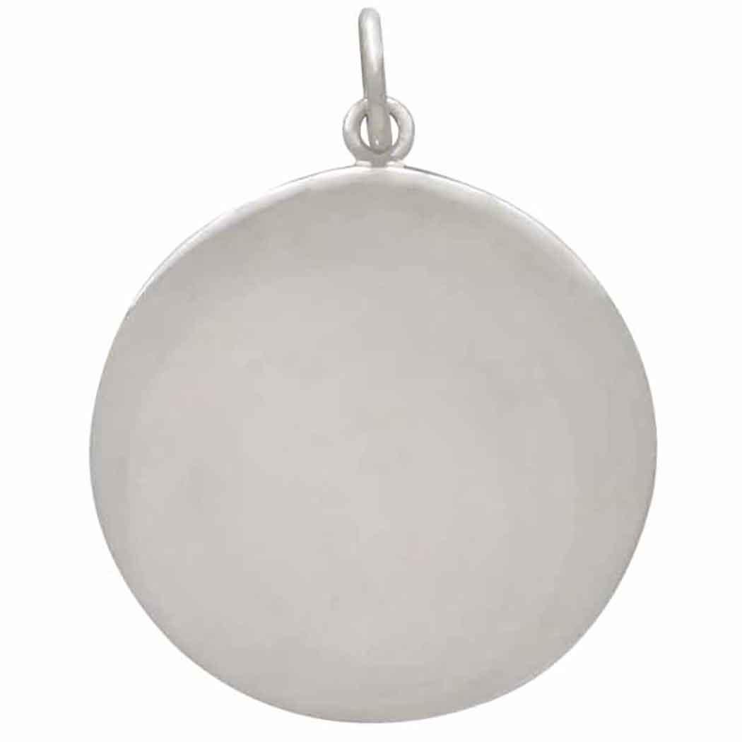Sterling Silver Mixed Metal Sunray Pendant 25x20mm