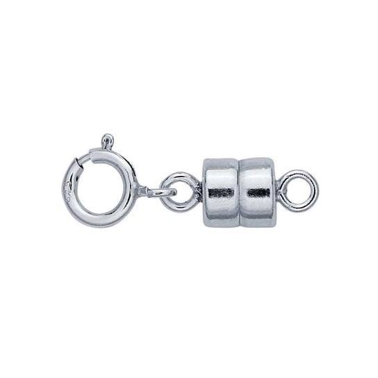 Sterling Silver 16.2 x 5mm Magnetic Clasp Converter with Spring Ring