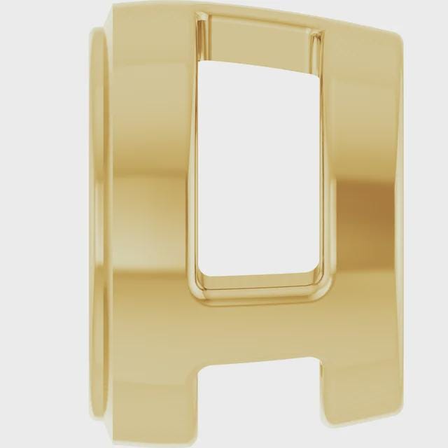 Round Slide Pendant Mounting, available in Sterling Silver and 14k Gold in many sizes
