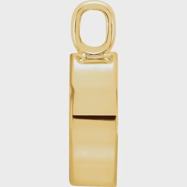 Oval Bezel-Set Cabochon Charm/Pendant Mounting, in Sterling Silver and 14k Gold,  5 sizes available