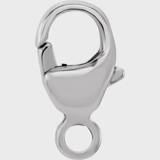 Sterling Silver 9x4.8 mm Oval Trigger Lobster Clasp