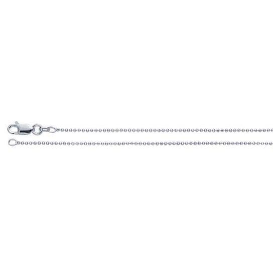 Sterling Silver Diamond-Cut Bead Chain, choose your thickness and length