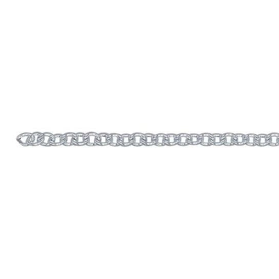 Argentium® Silver Round Cable Chain, By the Foot, in 1.5 or 1.7mm