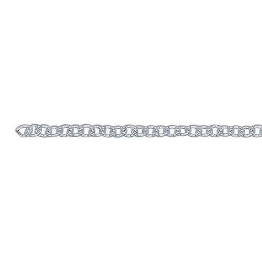 Argentium® Silver Round Cable Chain, By the Foot, in 1.5 or 1.7mm
