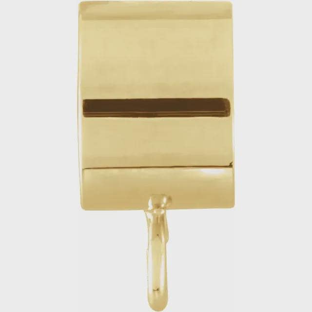 14K Yellow Gold 6 mm ID Tube Bail