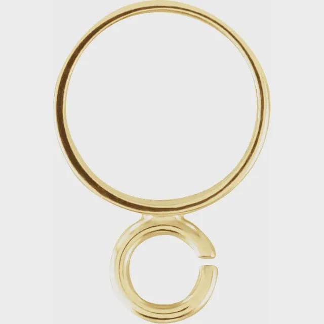 14K Yellow Gold 6 mm ID Tube Bail