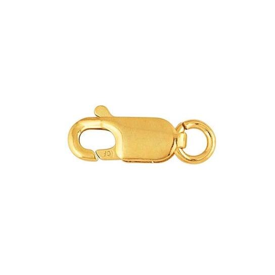 14/20 Yellow Gold-Filled Oval Lobster Clasp with Open Ring, choose your size