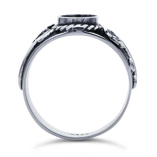 Sterling Silver Southwest 8 x 6mm Oval Cabochon Ring Mounting
